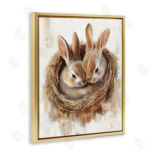 Stupell Industries Franklyn Gregory | Bunny Duo In Nest