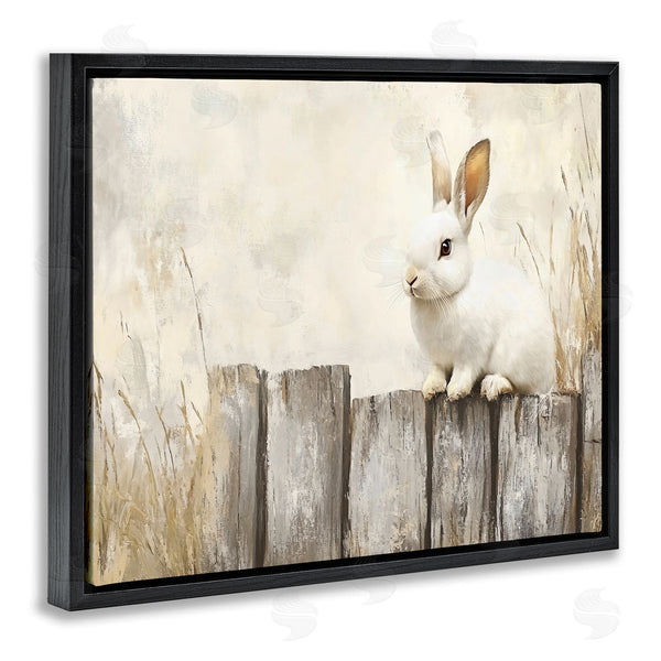 Stupell Industries Franklyn Gregory | Bunny On The Fence