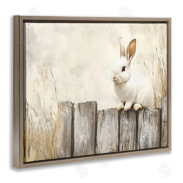 Stupell Industries Franklyn Gregory | Bunny On The Fence