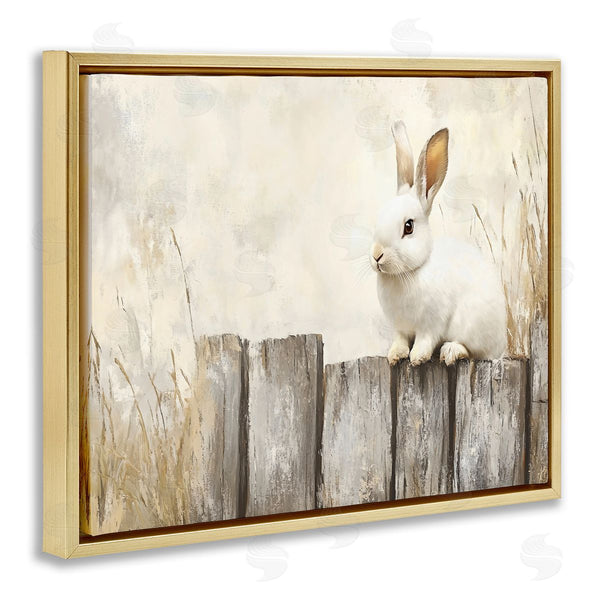 Stupell Industries Franklyn Gregory | Bunny On The Fence