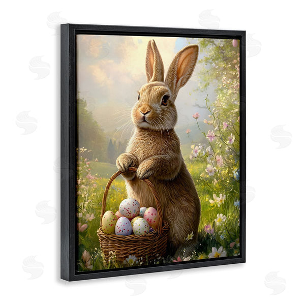 Stupell Industries Franklyn Gregory | Bunny With Easter Basket