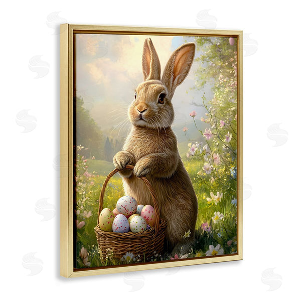 Stupell Industries Franklyn Gregory | Bunny With Easter Basket