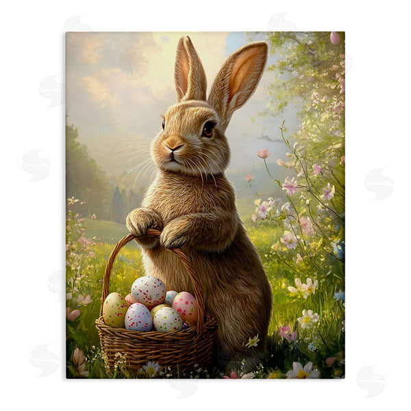 stupell industries Franklyn Gregory | Bunny with Easter Basket