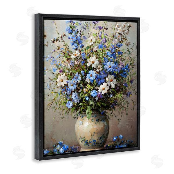 Stupell Industries Franklyn Gregory | Cerulean Flower Bouquet Wall Art