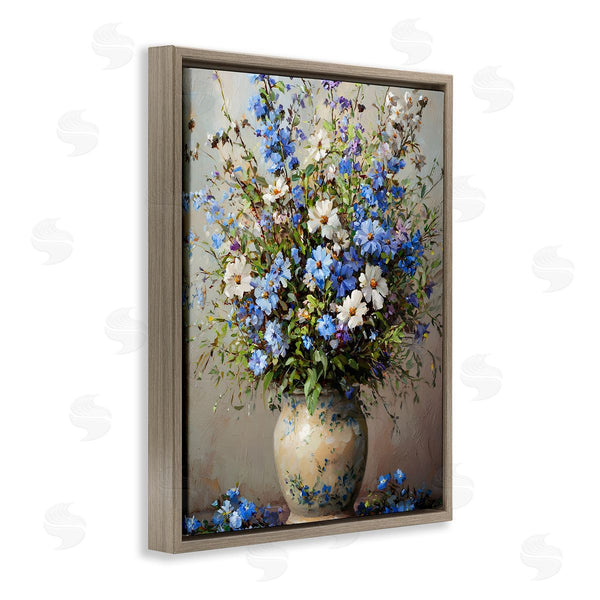 Stupell Industries Franklyn Gregory | Cerulean Flower Bouquet Wall Art