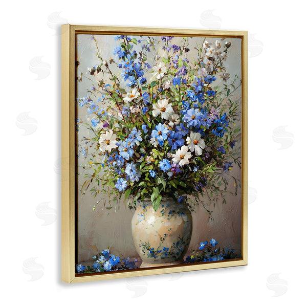 Stupell Industries Franklyn Gregory | Cerulean Flower Bouquet Wall Art