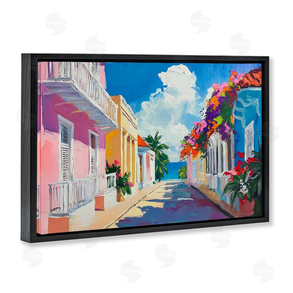 Stupell Industries Franklyn Gregory | Coastal Colors Town Architecture Wall Art