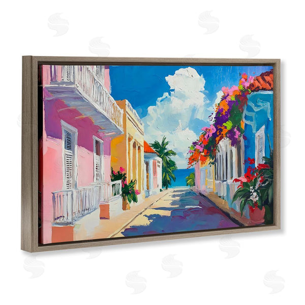 Stupell Industries Franklyn Gregory | Coastal Colors Town Architecture Wall Art