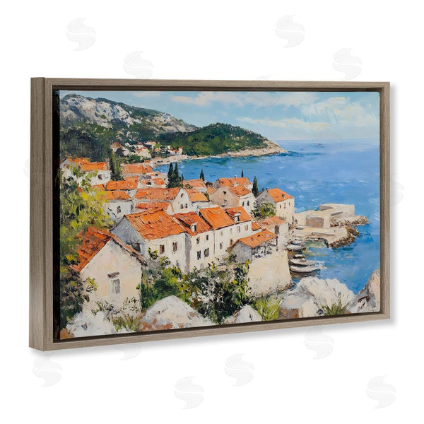 Stupell Industries Franklyn Gregory | Coastal Town Overview Wall Art
