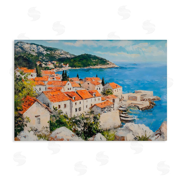 stupell industries Franklyn Gregory | Coastal Town Overview Wall Art
