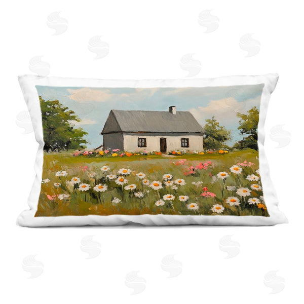 stupell industries Franklyn Gregory | Cottagecore Daisy Field Printed Throw Pillow