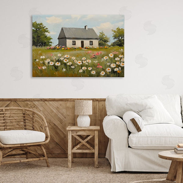 Stupell Industries Franklyn Gregory | Cottagecore Daisy Field Wall Art