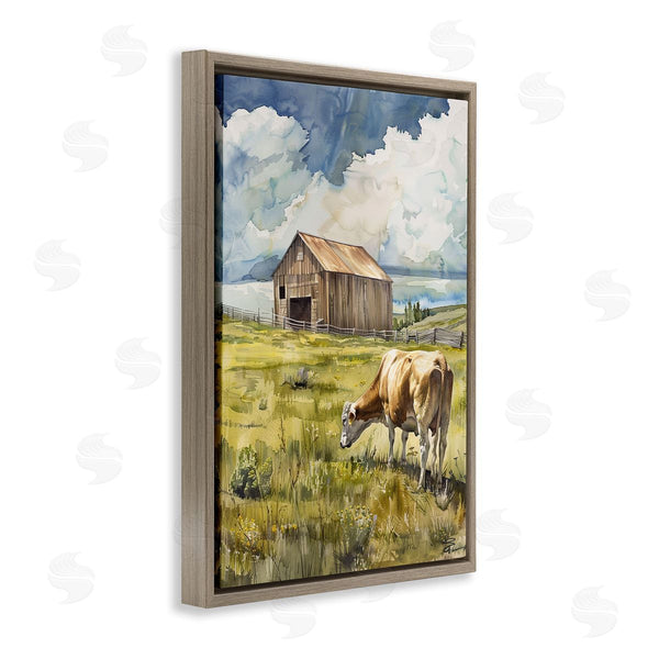 Stupell Industries Franklyn Gregory | Cow In Vast Field