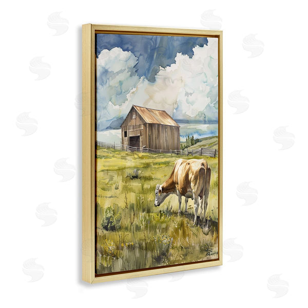 Stupell Industries Franklyn Gregory | Cow In Vast Field