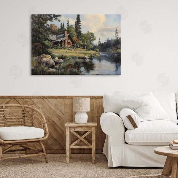 Stupell Industries Franklyn Gregory | Creek Cabin Woodland View Wall Art