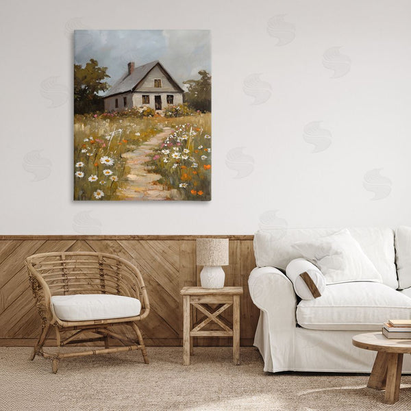 Stupell Industries Franklyn Gregory | Daisies Up Cottage Path Wall Art