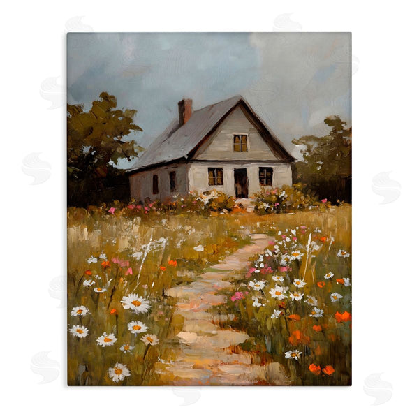 stupell industries Franklyn Gregory | Daisies Up Cottage Path Wall Art