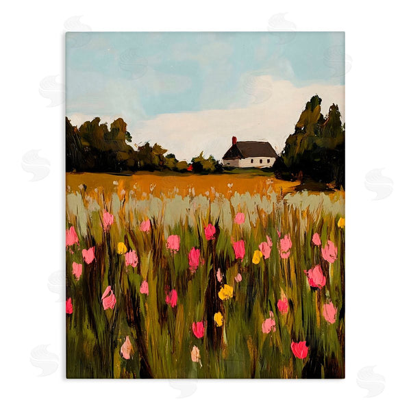 stupell industries Franklyn Gregory | Distant Wildflower Cottage Wall Art