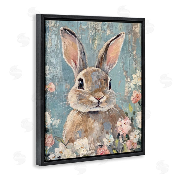 Stupell Industries Franklyn Gregory | Distressed Bunny Portrait