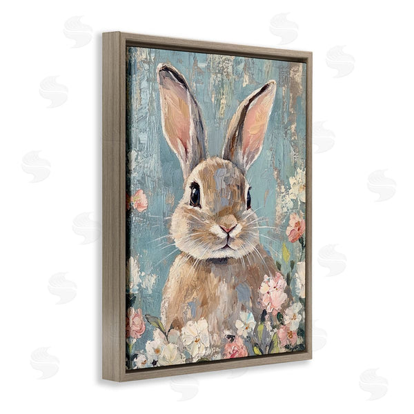 Stupell Industries Franklyn Gregory | Distressed Bunny Portrait