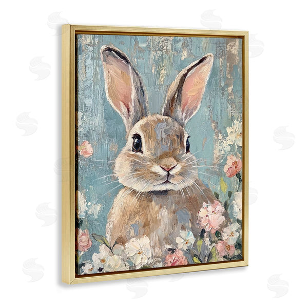 Stupell Industries Franklyn Gregory | Distressed Bunny Portrait