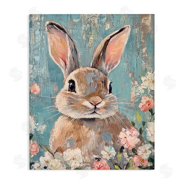 stupell industries Franklyn Gregory | Distressed Bunny Portrait