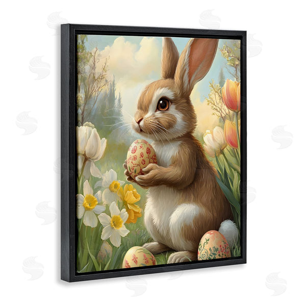 Stupell Industries Franklyn Gregory | Easter Bunny With Painted Eggs
