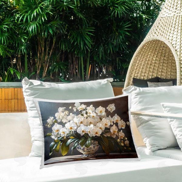 Stupell Industries Franklyn Gregory | Elegant Orchid Arrangement Printed Throw Pillow