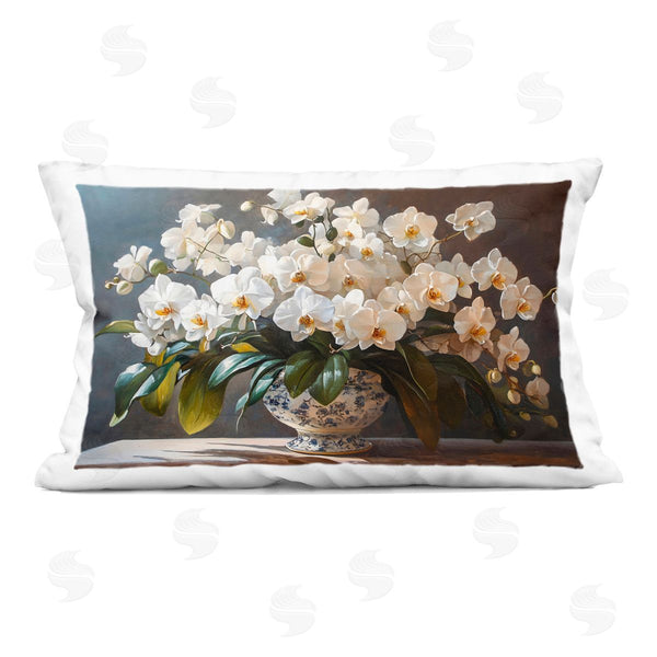 stupell industries Franklyn Gregory | Elegant Orchid Arrangement Printed Throw Pillow