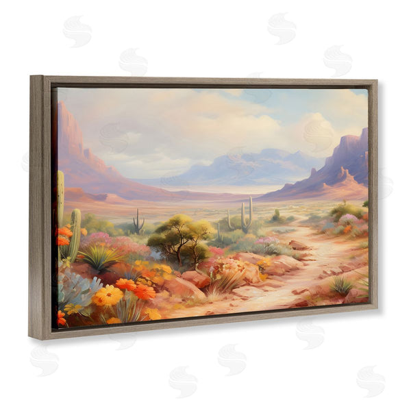 Stupell Industries Franklyn Gregory | Flower Lined Desert Path