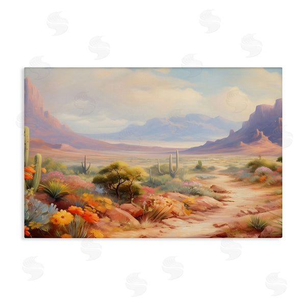 stupell industries Franklyn Gregory | Flower Lined Desert Path