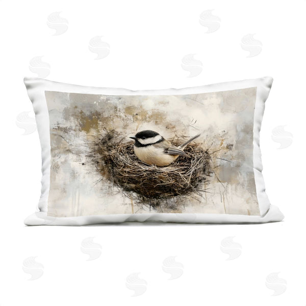 Stupell Industries Franklyn Gregory | Forest Bird In Nest Printed Throw Pillow