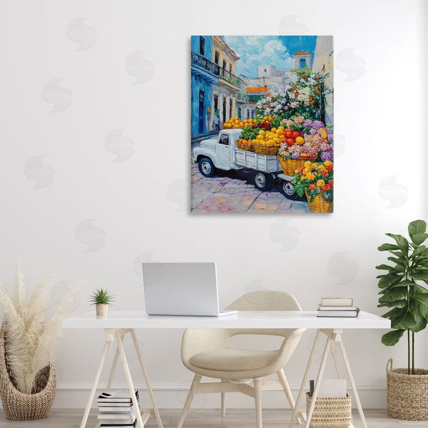 Stupell Industries Franklyn Gregory | Fresh Flowers And Fruit Village Wall Art