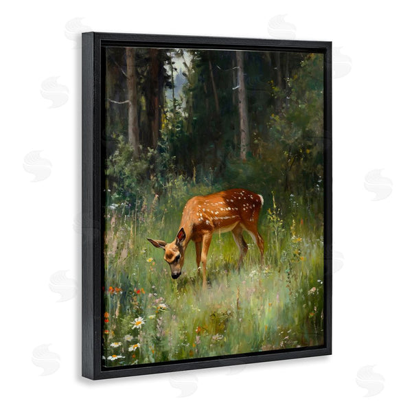 Stupell Industries Franklyn Gregory | Grazing Deer At Forest Glen Wall Art