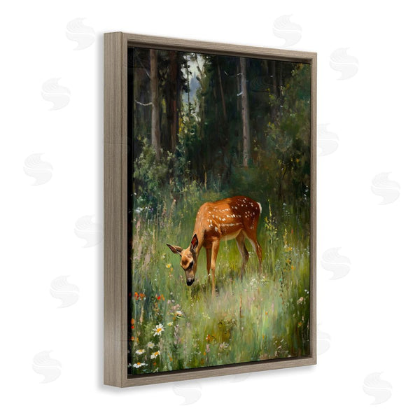 Stupell Industries Franklyn Gregory | Grazing Deer At Forest Glen Wall Art