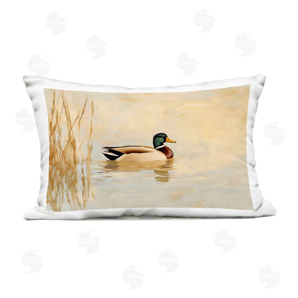 Stupell Industries Franklyn Gregory | Green Headed Duck Printed Throw Pillow