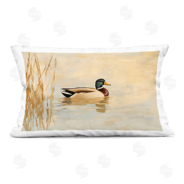 stupell industries Franklyn Gregory | Green Headed Duck Printed Throw Pillow