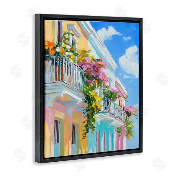 Stupell Industries Franklyn Gregory | Hanging Flowers Balcony Wall Art