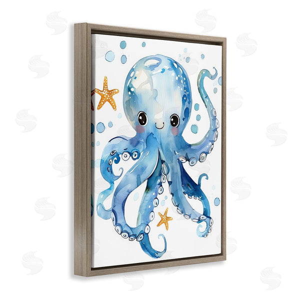 Stupell Industries Franklyn Gregory | Happy Smile Octopus
