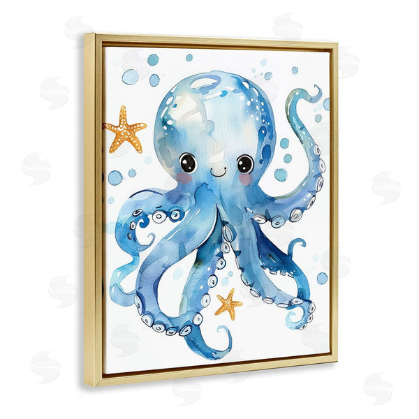 Stupell Industries Franklyn Gregory | Happy Smile Octopus