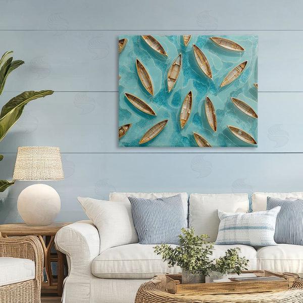 Stupell Industries Franklyn Gregory | Harmonious Canoes On Water Wall Art