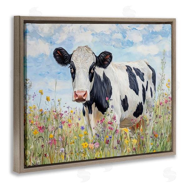 Stupell Industries Franklyn Gregory | Holstein Cow In Meadow