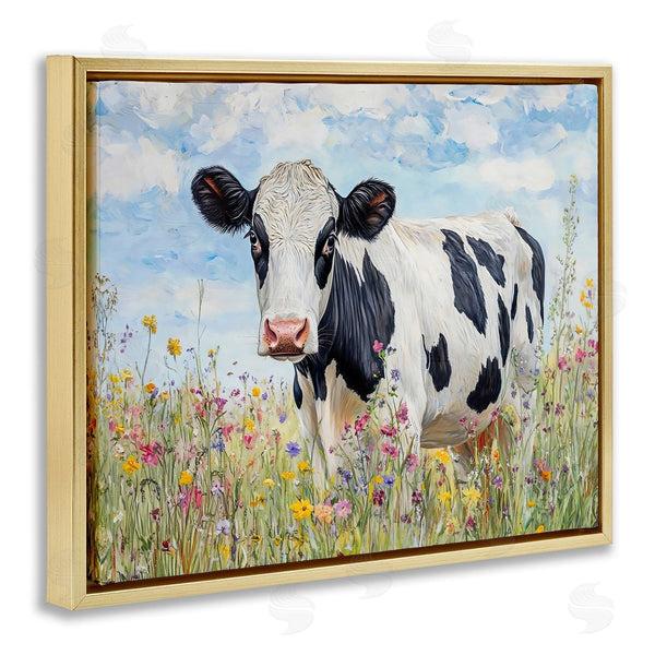 Stupell Industries Franklyn Gregory | Holstein Cow In Meadow