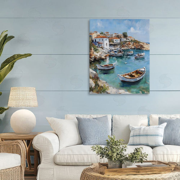 Stupell Industries Franklyn Gregory | Italian Village Boats Wall Art
