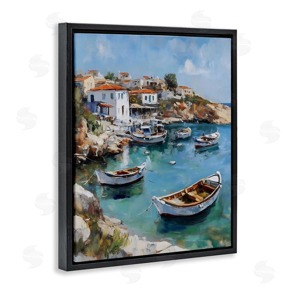 Stupell Industries Franklyn Gregory | Italian Village Boats Wall Art
