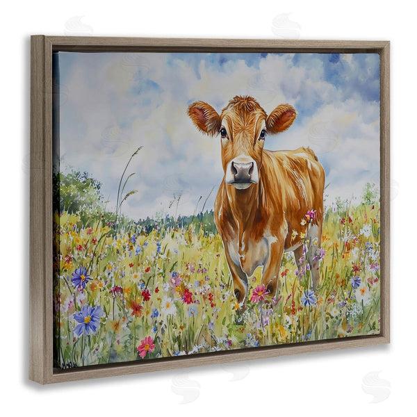Stupell Industries Franklyn Gregory | Jersey Cow In Meadow