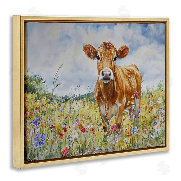 Stupell Industries Franklyn Gregory | Jersey Cow In Meadow