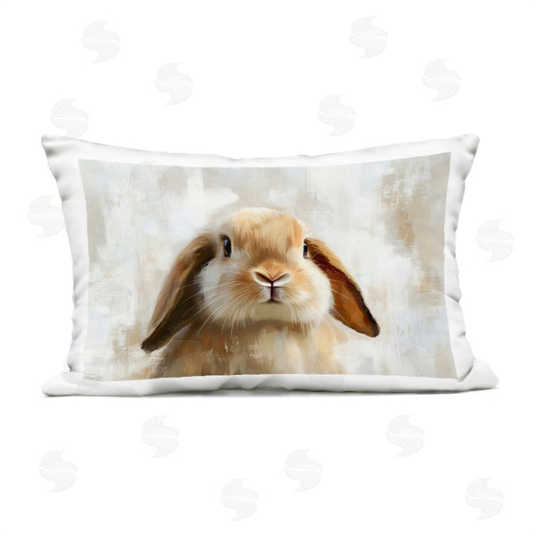 Stupell Industries Franklyn Gregory | Lop Eared Bunny Printed Throw Pillow