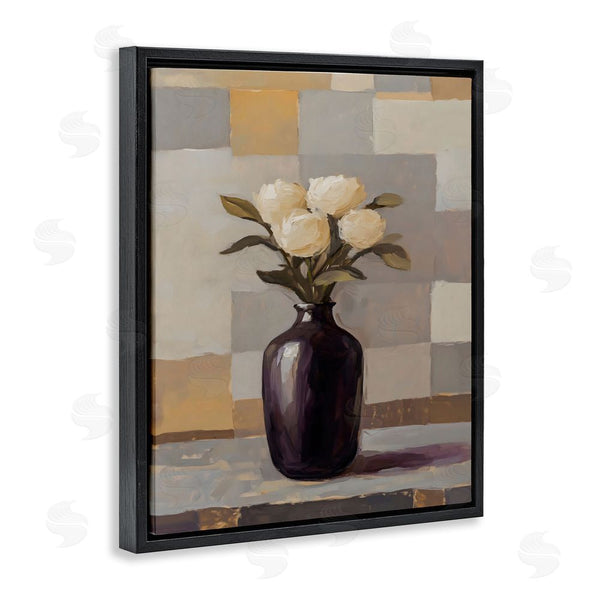 Stupell Industries Franklyn Gregory | Luxe White Roses In Vase Wall Art