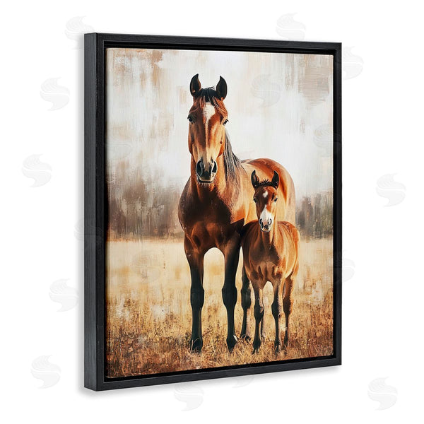 Stupell Industries Franklyn Gregory | Mare And Foal Portrait